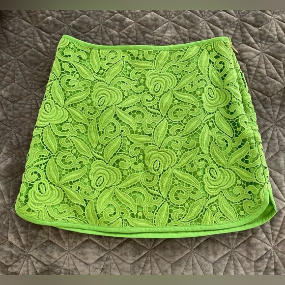 Juicy Couture Dresses & Skirts - Juicy Couture Green Mini Skirt Y2K crochet